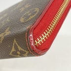 Louis Vuitton Wallet Monogram Retiro Zippy Brown Cerise — view 6