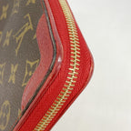 Louis Vuitton Wallet Monogram Retiro Zippy Brown Cerise — view 5