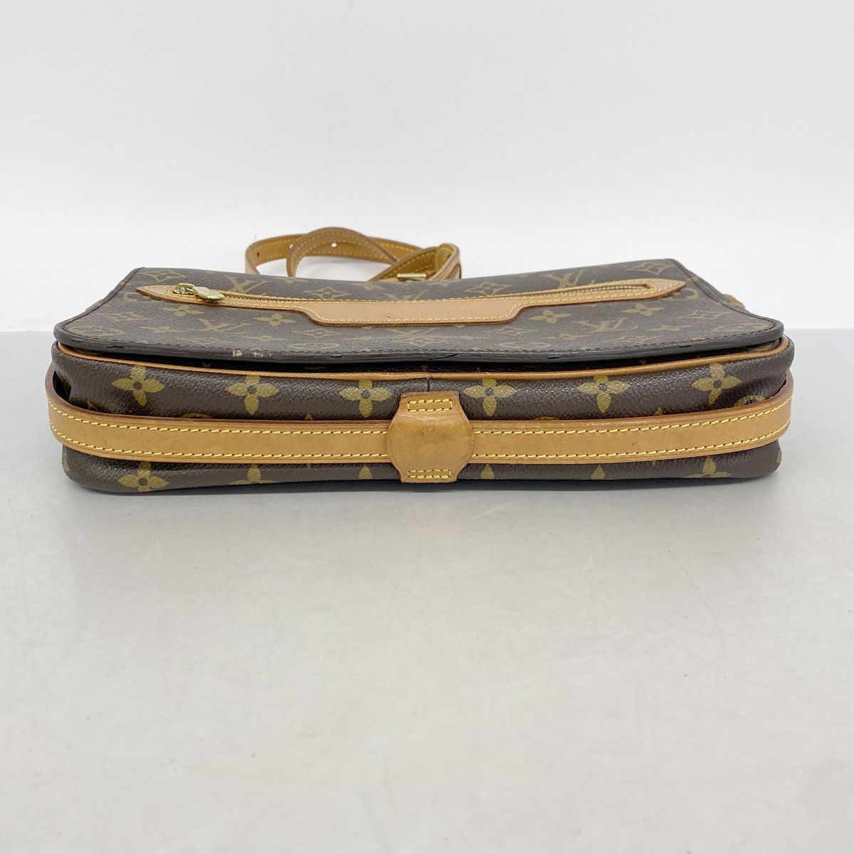 Louis Vuitton Shoulder Bag Monogram Saint Germain 28 Brown — view 3