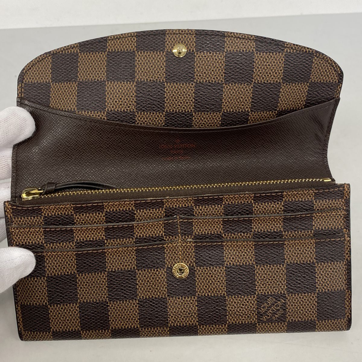 Louis Vuitton Wallet Damier Portefeuille Emily Ebene — view 3