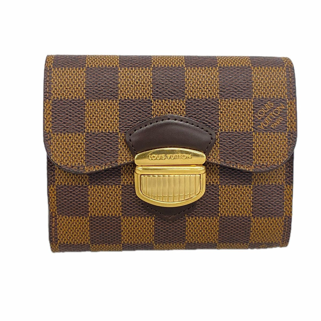 Louis Vuitton Trifold Wallet Damier Portefeuille Joy Ebene