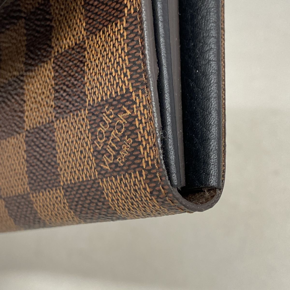Louis Vuitton Wallet Damier Portefeuille Normandy Black Ebene — view 7