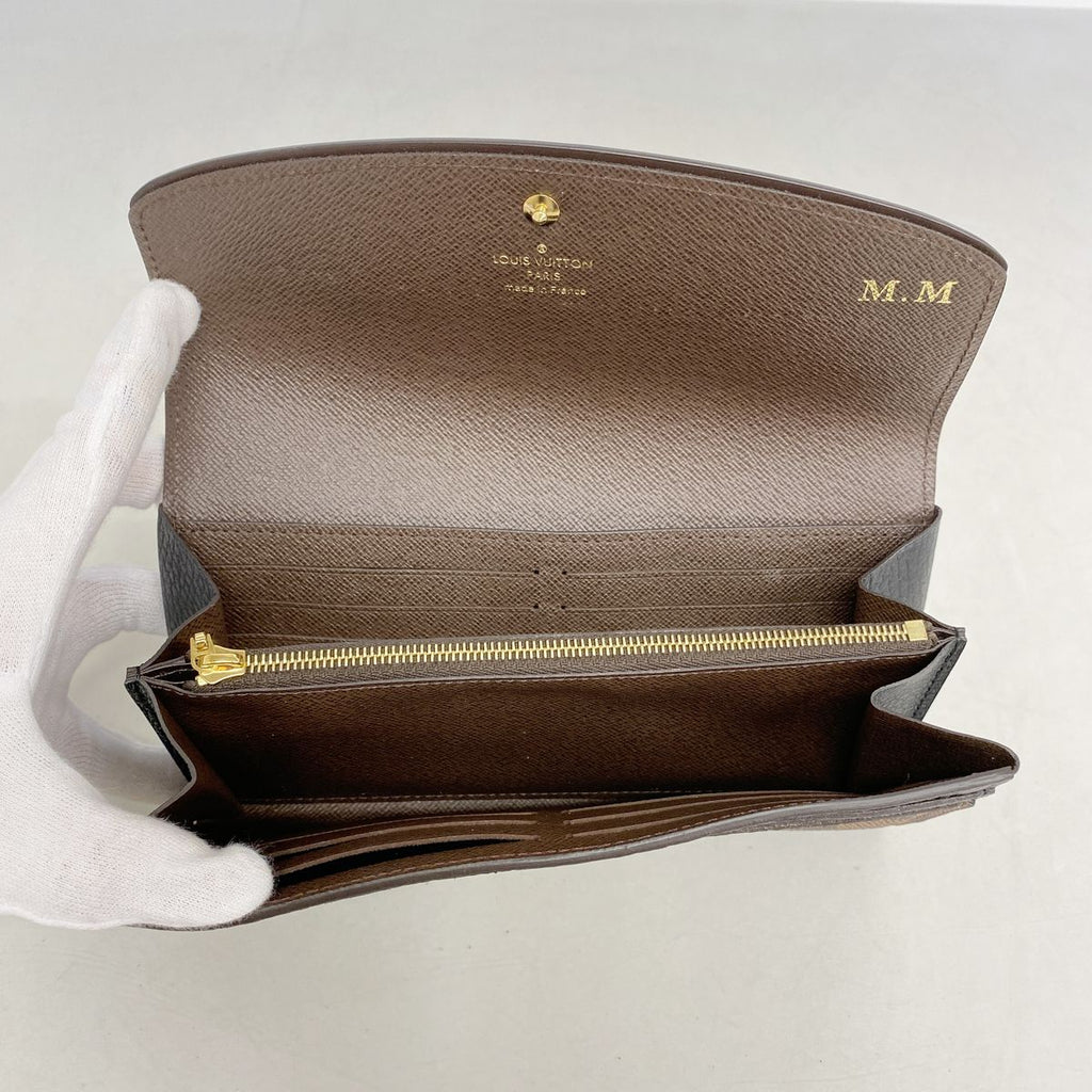 Louis Vuitton Wallet Damier Portefeuille Normandy Black Ebene — view 3