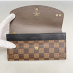 Louis Vuitton Wallet Damier Portefeuille Normandy Black Ebene — view 8