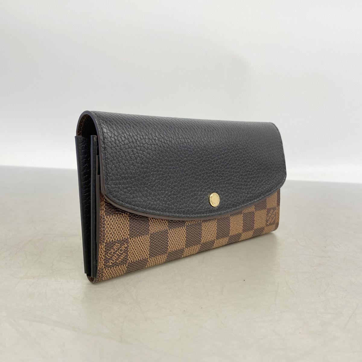 Louis Vuitton Wallet Damier Portefeuille Normandy Black Ebene — view 2