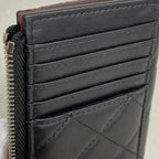 Chanel Coin Purse Quilted Lambskin Black Silver — view 7