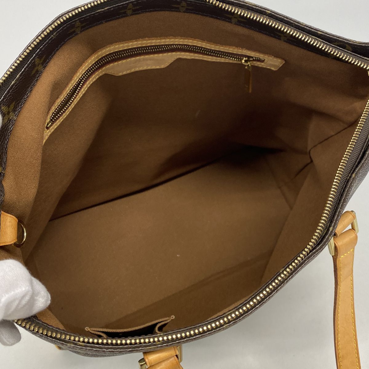 Louis Vuitton Tote Bag Monogram Cabas Mezzo Brown — view 4