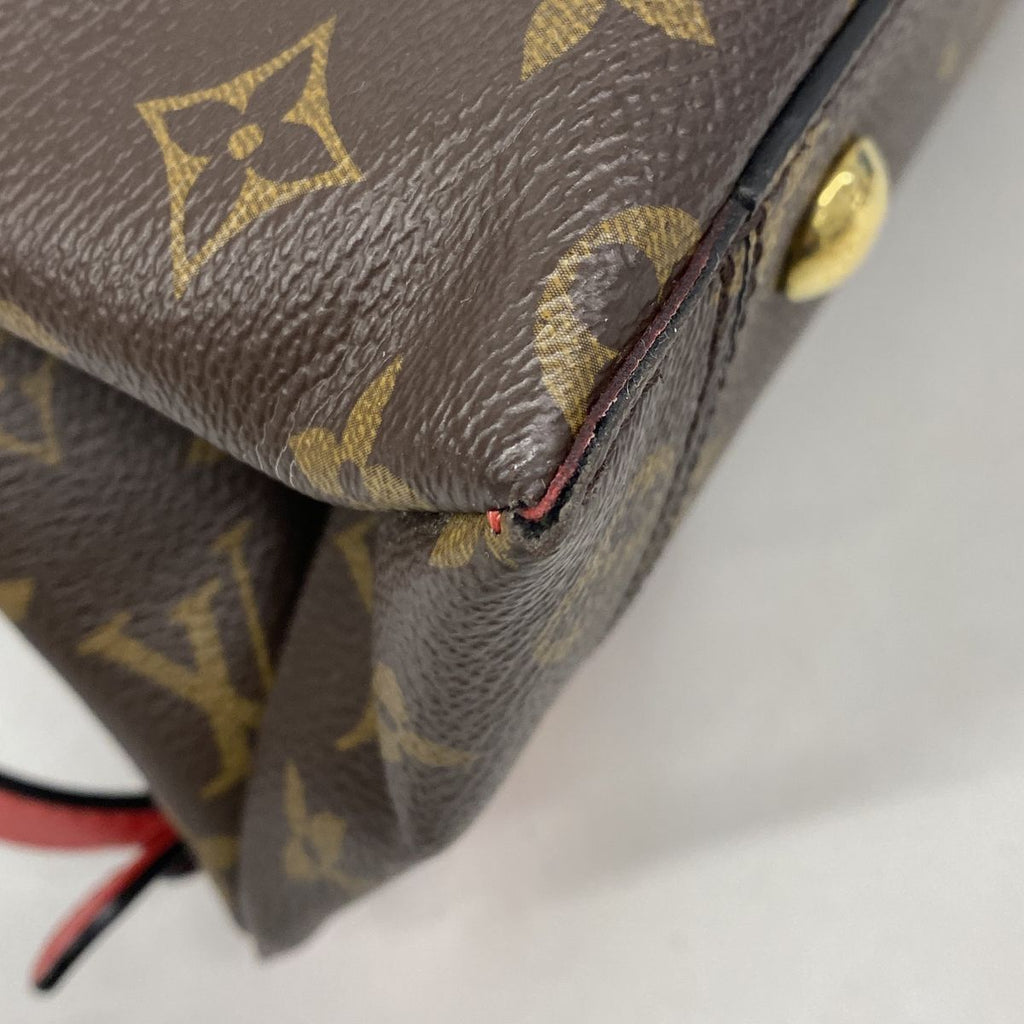 Louis Vuitton Handbag Monogram Flower Tote Brown Coquelicot 2-Way — view 6