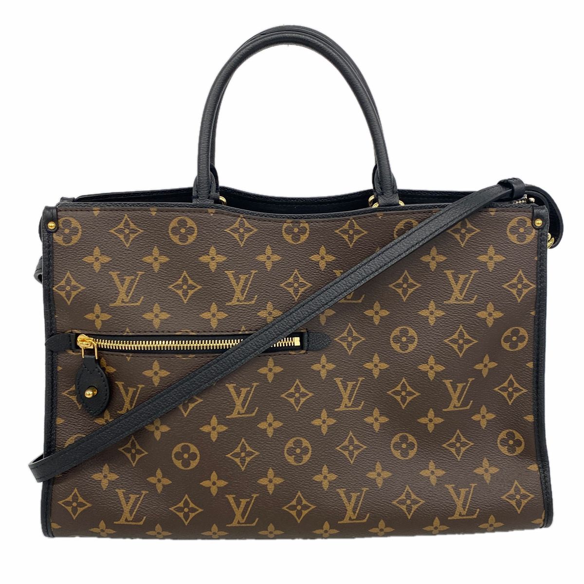 Louis Vuitton Tote Bag Monogram Popincourt MM Brown Noir 2-Way