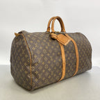 Louis Vuitton Boston Bag Monogram Keepall 55 Brown — view 2