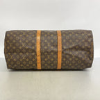 Louis Vuitton Boston Bag Monogram Keepall 55 Brown — view 3