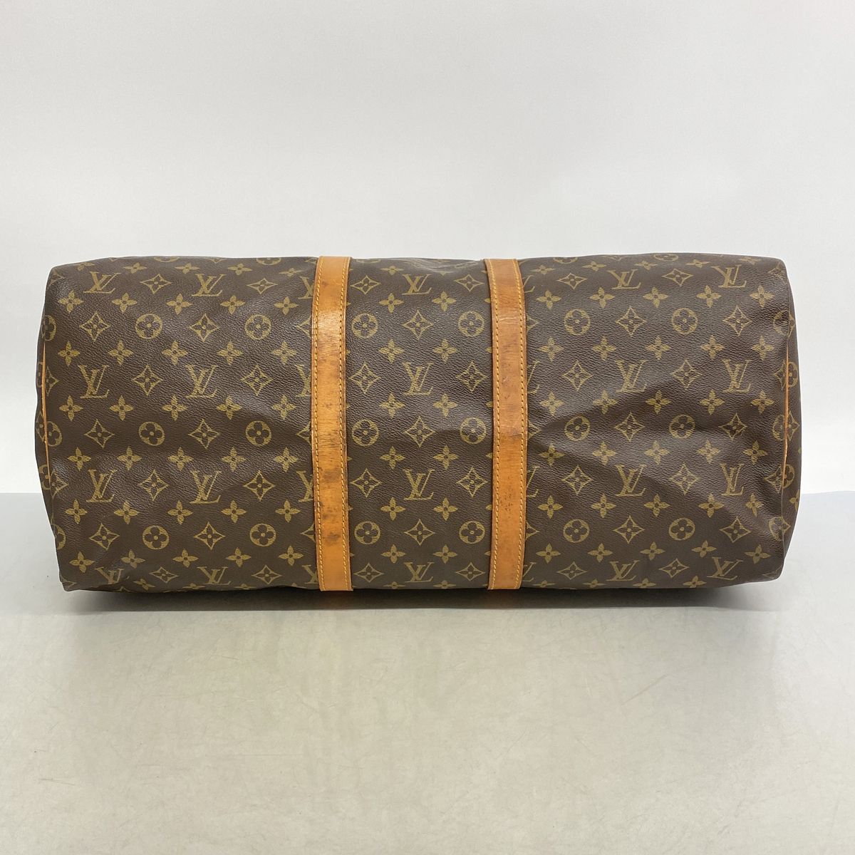 Louis Vuitton Boston Bag Monogram Keepall 55 Brown — view 3