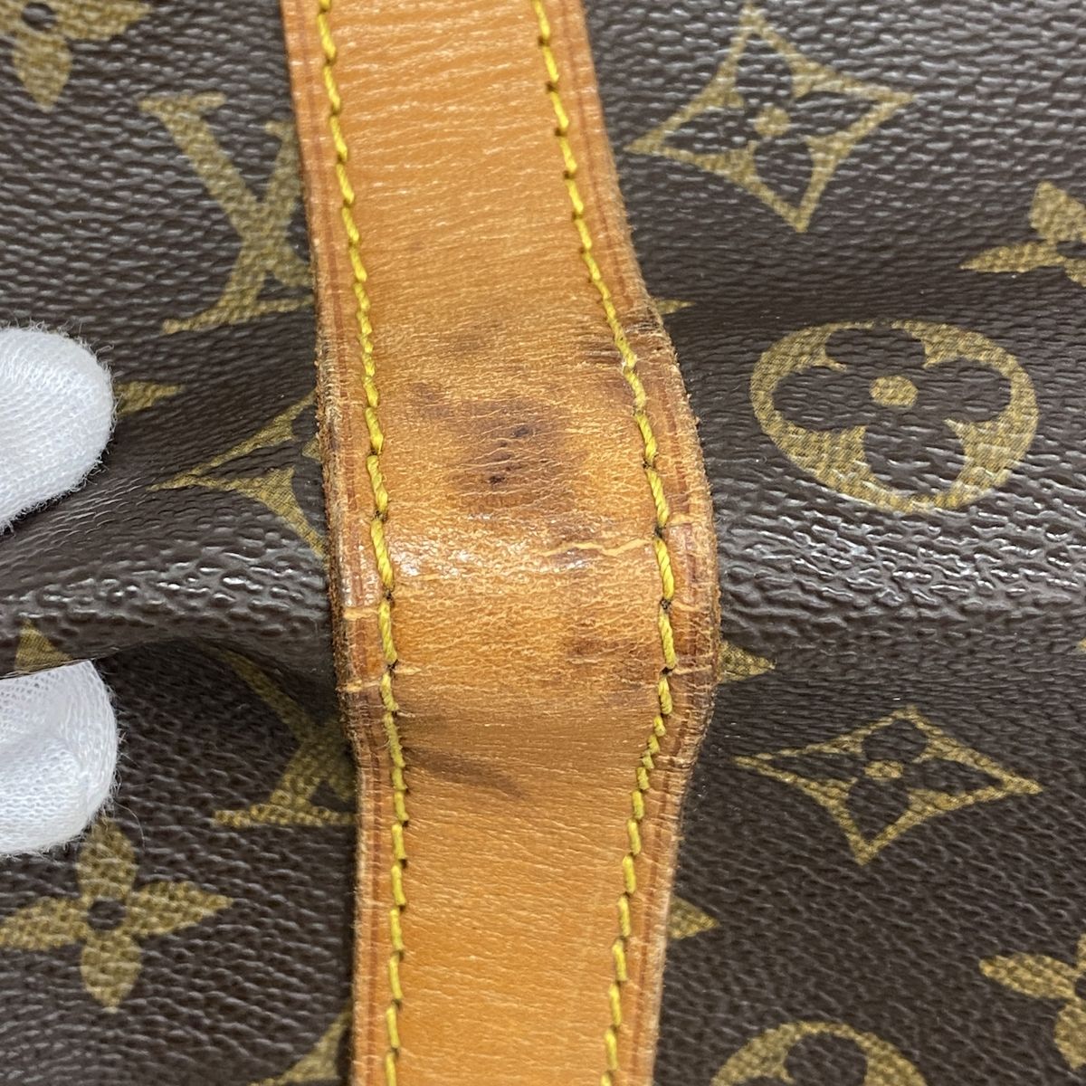 Louis Vuitton Boston Bag Monogram Keepall 55 Brown — view 7