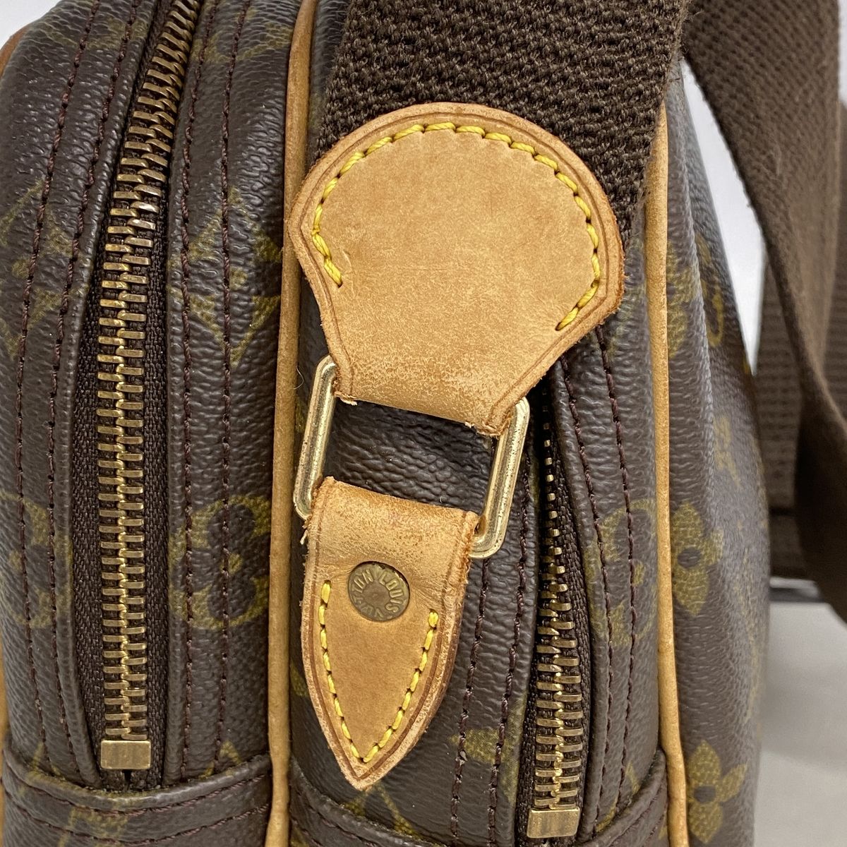 Louis Vuitton Shoulder Bag Monogram Reporter PM Brown — view 7