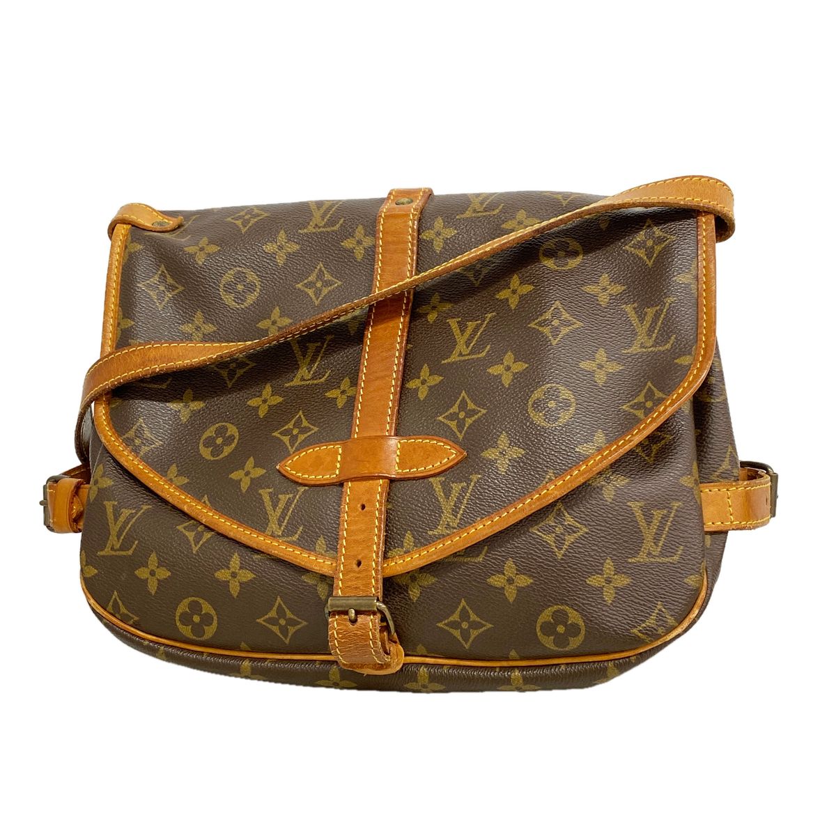 Louis Vuitton Shoulder Bag Monogram Saumur 30 Brown