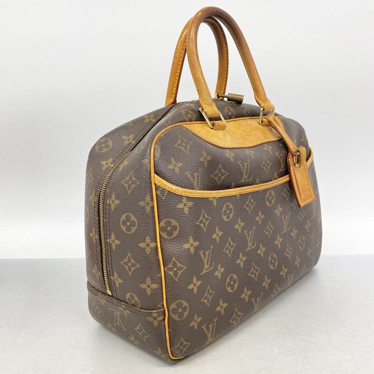 Louis Vuitton Handbag Monogram Deauville Brown — view 2