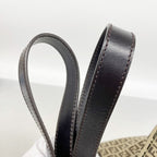Fendi Tote Bag Zucchino Nylon Canvas Brown Champagne Gold — view 8