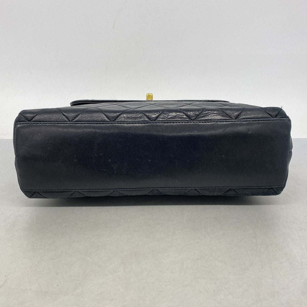Chanel Chain Tote Bag Quilted Lambskin Black Gold — view 3