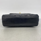 Chanel Chain Tote Bag Quilted Lambskin Black Gold — view 3
