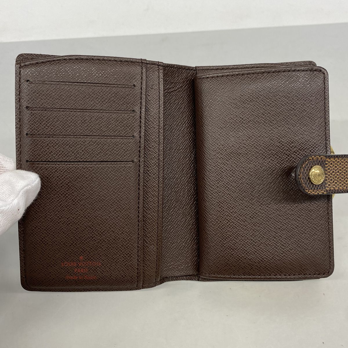 Louis Vuitton Wallet Damier Porte Monnaie Billets Viennois Ebene — view 3