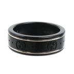 Gucci 18k White Gold Synthetic Corundum Icon Ring — view 3