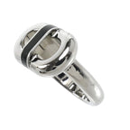 Hermes Stainless Steel Maillon Ring — view 2