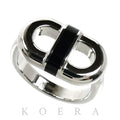 Hermes Stainless Steel Maillon Ring