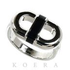 Hermes Stainless Steel Maillon Ring