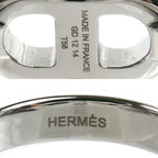 Hermes Stainless Steel Maillon Ring — view 5