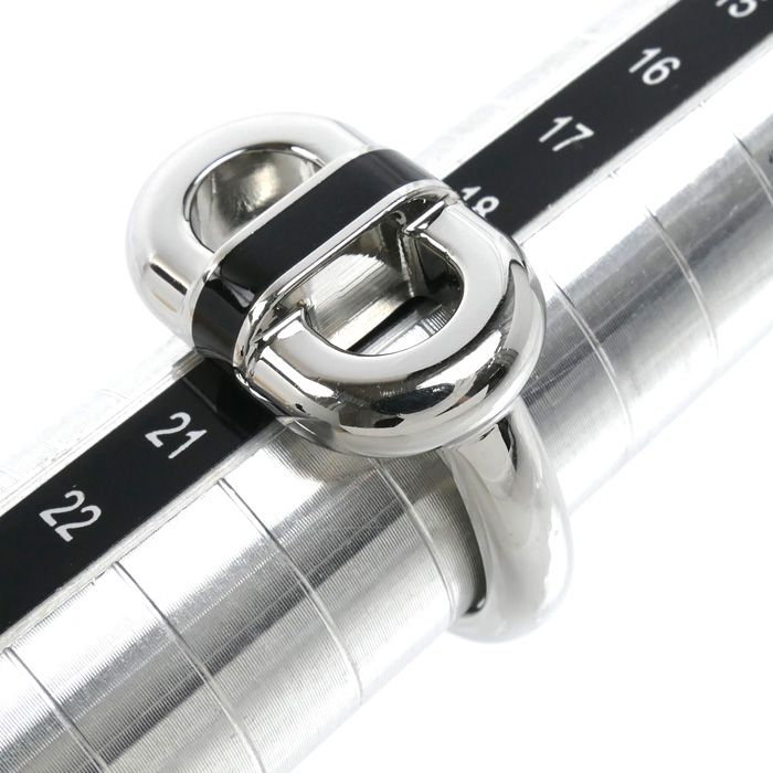Hermes Stainless Steel Maillon Ring — view 6