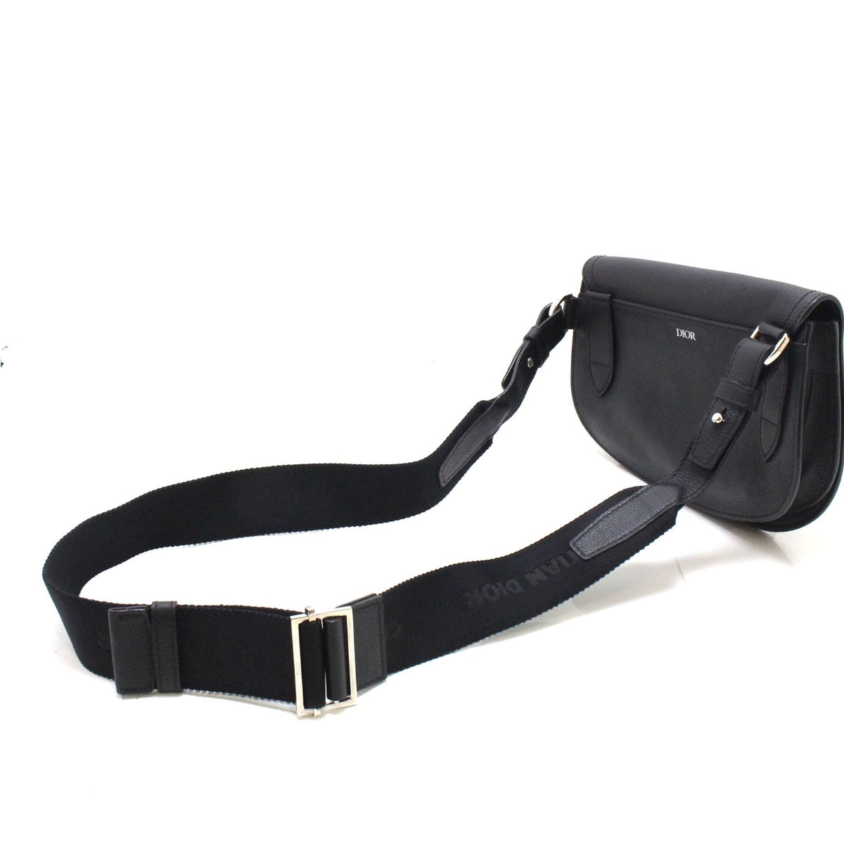 Dior Saddlebag Black Belt Bag Calfskin — view 3