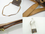 Celine Macadam Shoulder Bag Pochette Brown — view 6