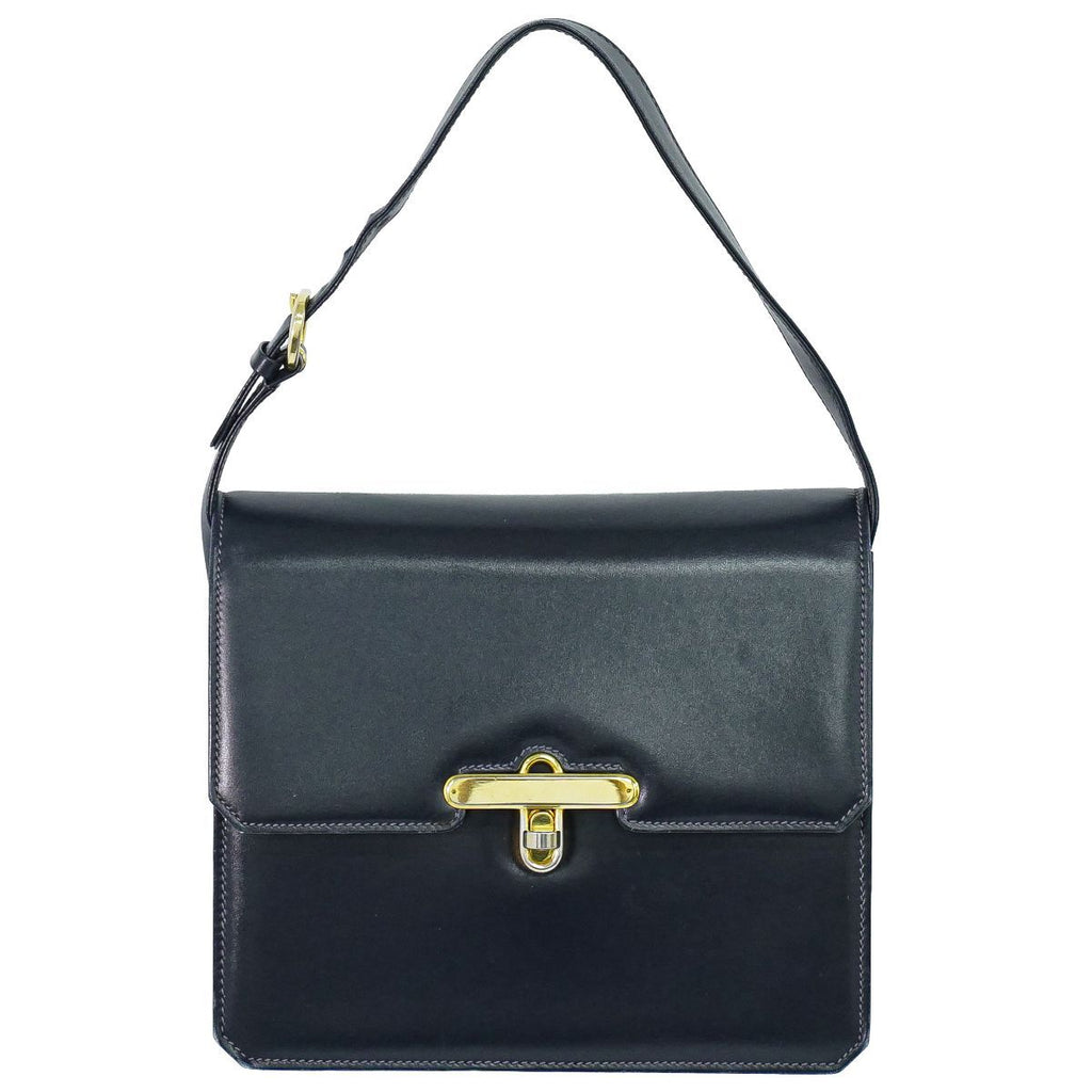 Gucci Leather Shoulder Bag Black