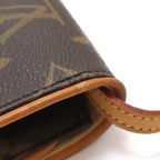 Louis Vuitton Pochette Twin GM Monogram Shoulder Bag Brown — view 8