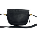 Loewe Vintage Anagram Logo Leather Shoulder Bag Pochette Dark Navy — view 3