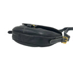 Loewe Vintage Anagram Logo Leather Shoulder Bag Pochette Dark Navy — view 8