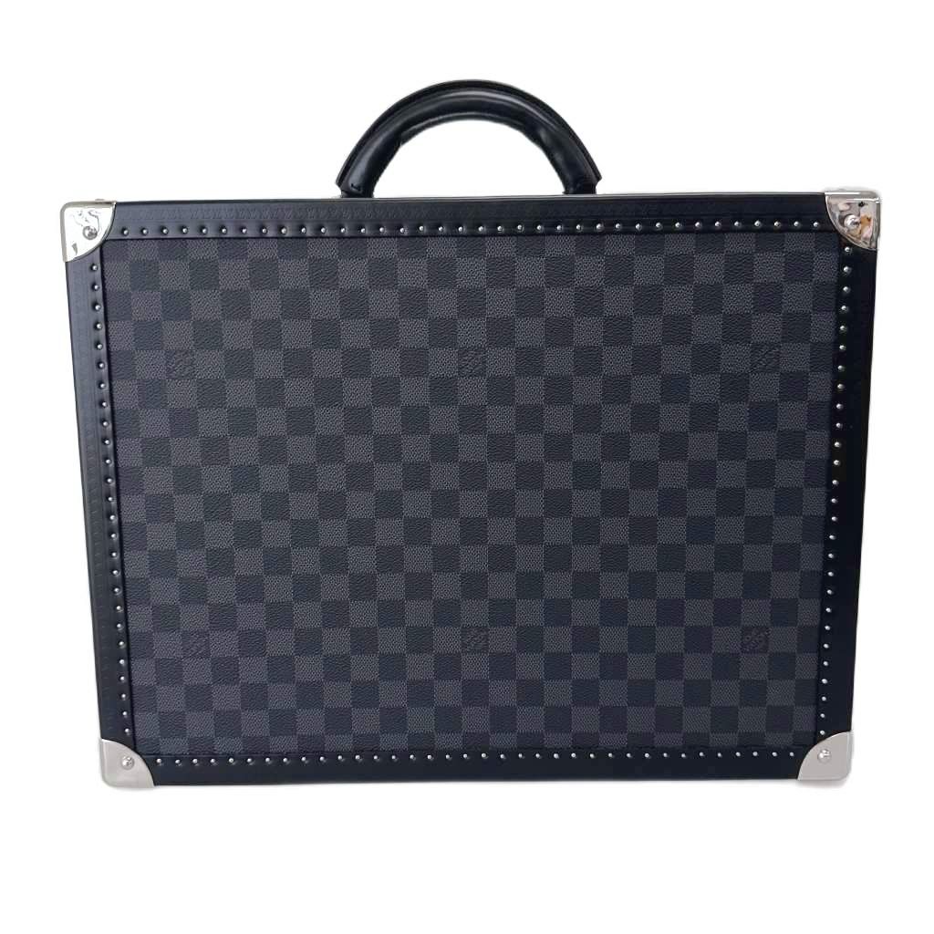 Louis Vuitton Cotteville 45 Damier Graphite 45 Hard Case Attache Trunk
