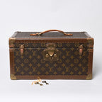 Louis Vuitton Monogram Hard Case with Mirror Trunk Brown