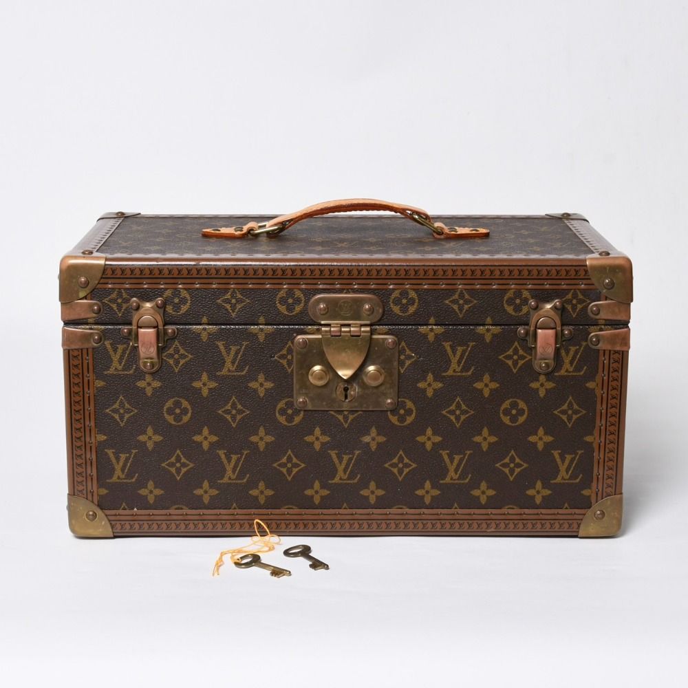 Louis Vuitton Monogram Hard Case with Mirror Trunk Brown