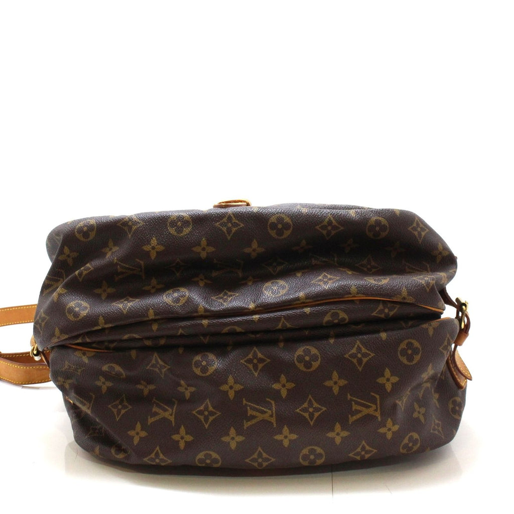 Louis Vuitton Saumur 35 Monogram Shoulder Bag Canvas Brown — view 6