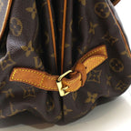 Louis Vuitton Saumur 35 Monogram Shoulder Bag Canvas Brown — view 8