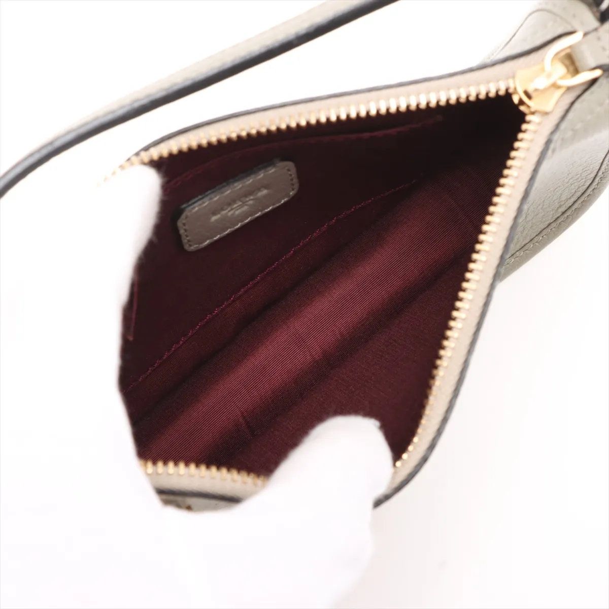 Loewe Pouch Leather Handbag Small Gray — view 7