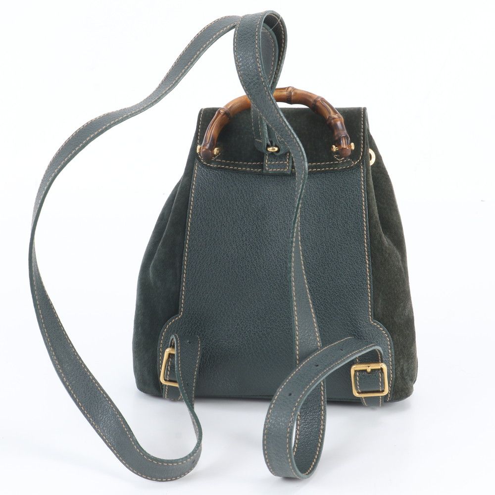 Gucci Bamboo 003 58 Leather 2-Way Backpack Shoulder Bag — view 3