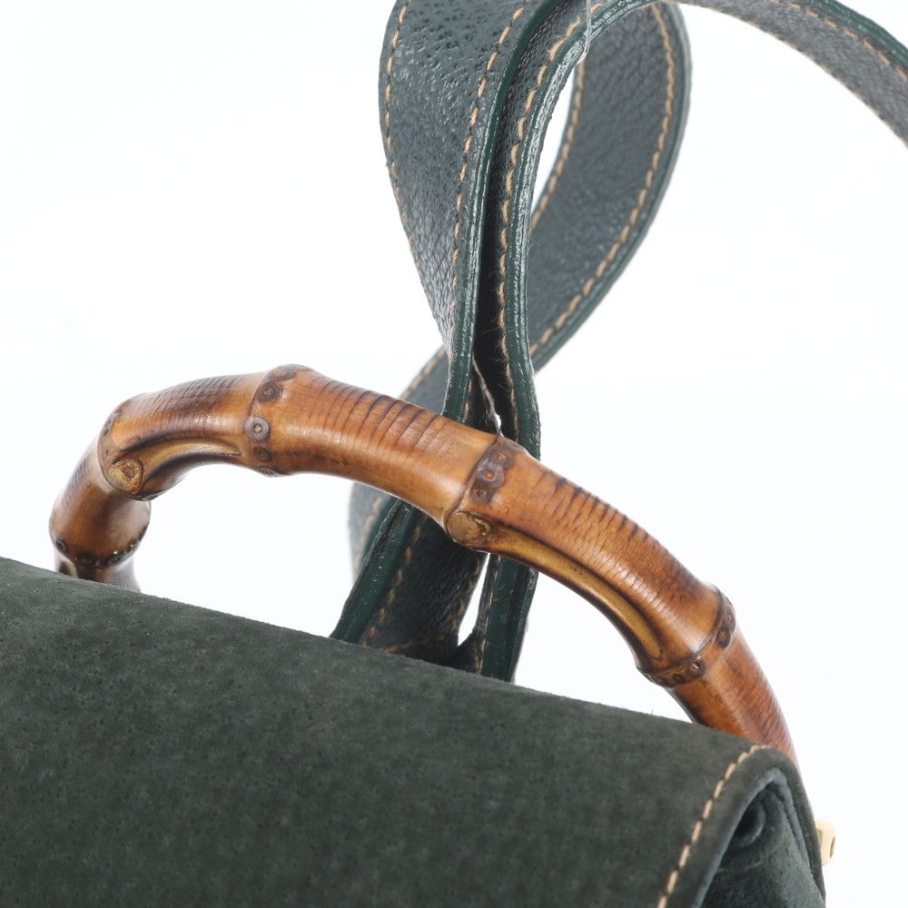Gucci Bamboo 003 58 Leather 2-Way Backpack Shoulder Bag — view 2