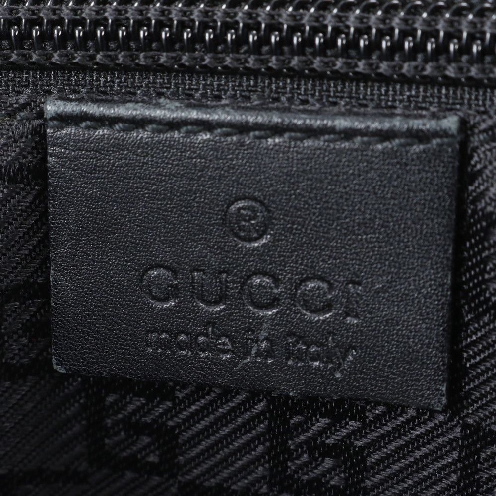 Gucci Leather Nylon Business Bag Document Bag Black — view 8
