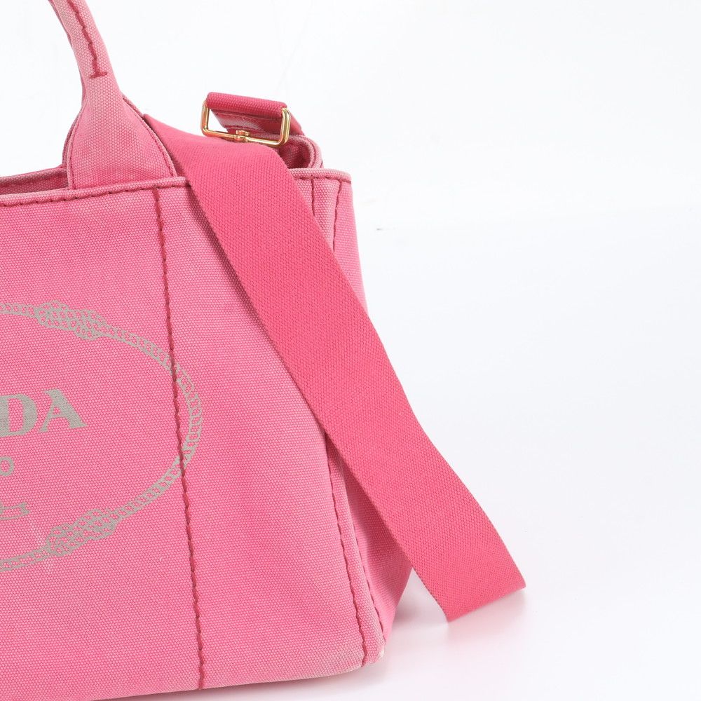 Prada Canapa Shoulder Bag Crossbody Tote with Nagoya Icard — view 2