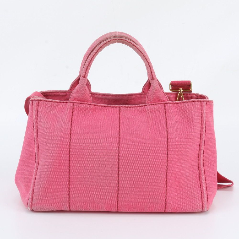 Prada Canapa Shoulder Bag Crossbody Tote with Nagoya Icard — view 4