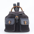 Gucci Bamboo Vintage Leather Backpack Shoulder Bag