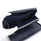 Louis Vuitton Epi Zippy Organizer NM Blue Marine Wallet Zip Around — view 7