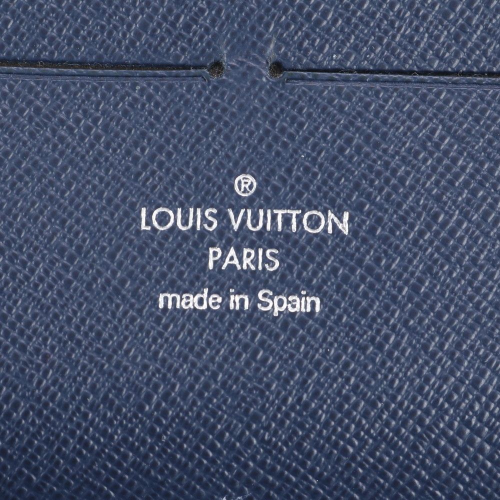 Louis Vuitton Epi Zippy Organizer NM Blue Marine Wallet Zip Around — view 8